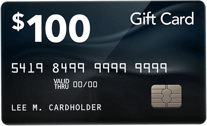 black gift card 100