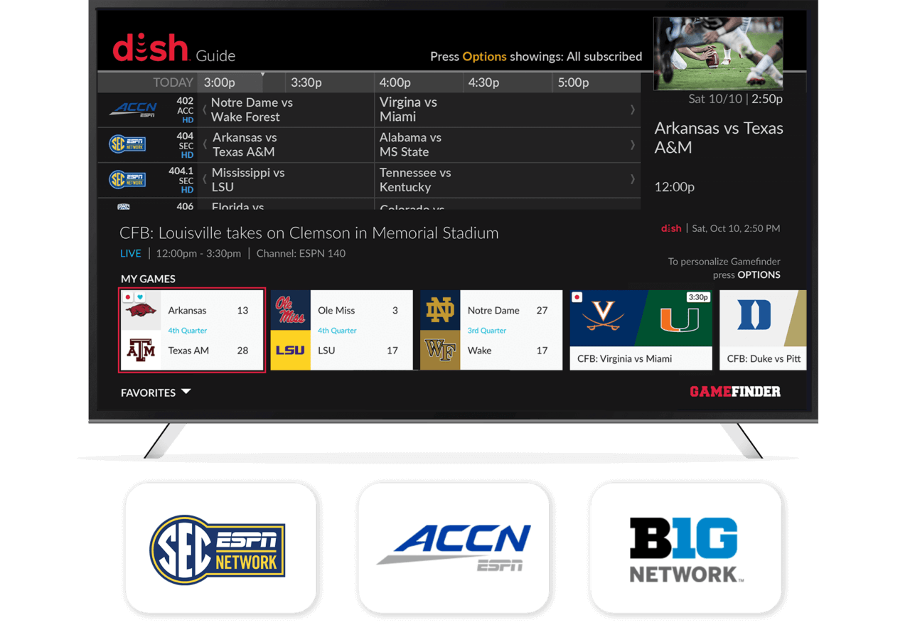 DISH Network Sports TV Packages 2025 College Sports TV UI Update 02 1280x879 